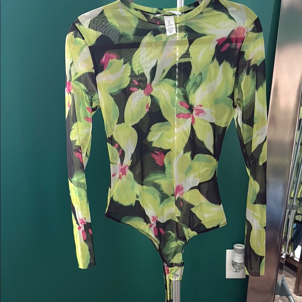 Floral Mesh Bodysuit